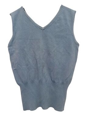 Vintage 80s/90s 525 America Light Blue V-Neck Sweater Vest Size Medium